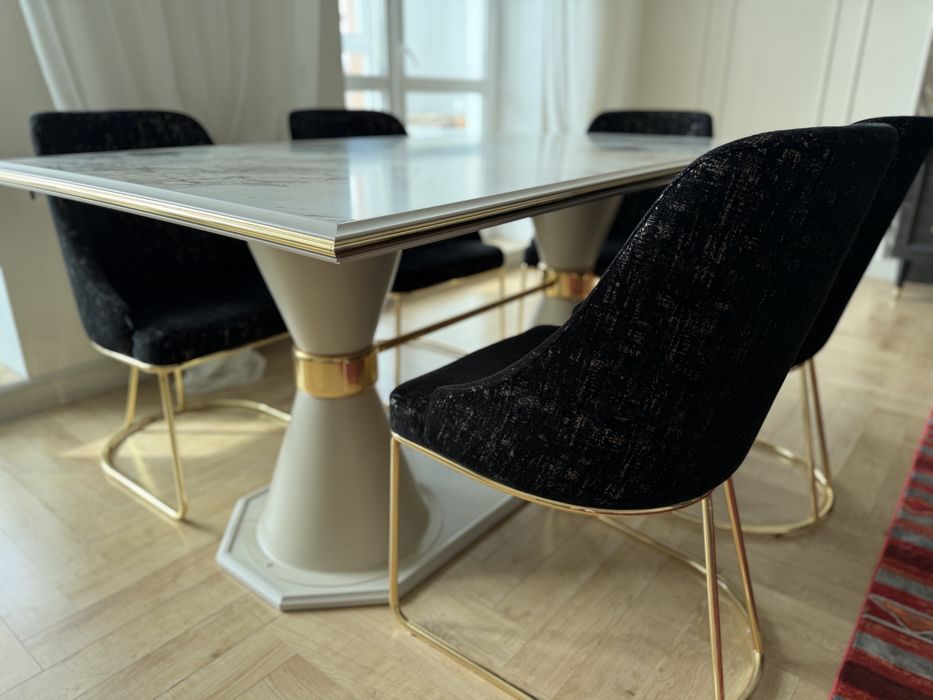 Прода. Турецкий стол+ 6 мягких стульев