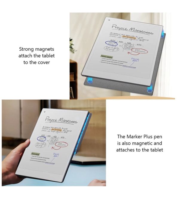 reMarkable Paper Pro + Marker Plus + Book Folio (Mosaic Weave) кожа