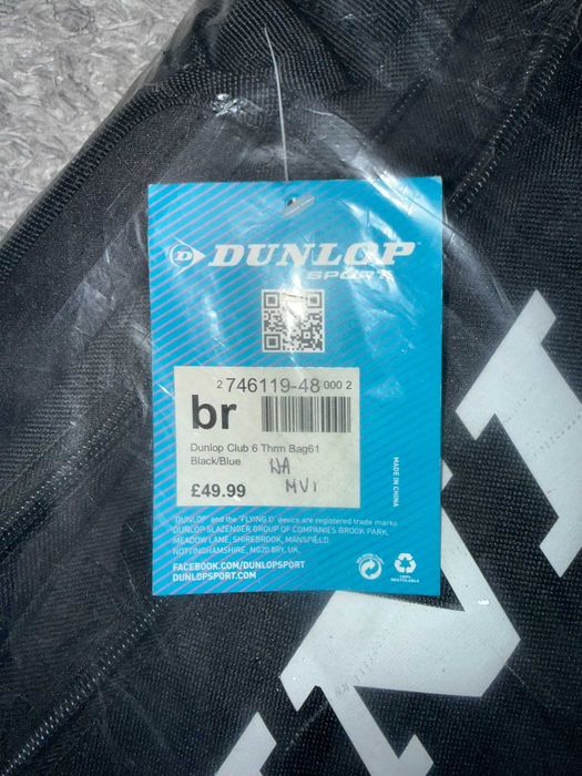 Geantă tenis Dunlop Club 6 Therm Bag