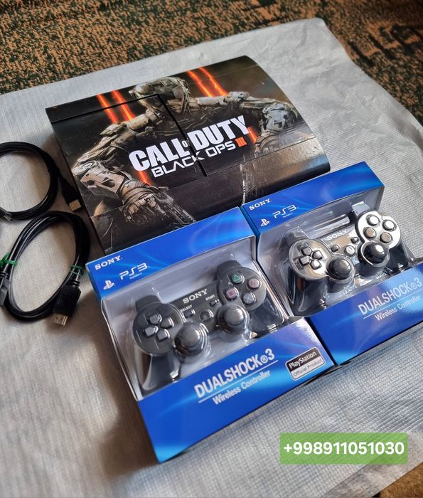 PlayStation 3 super slim 500 GB chotki holatda.