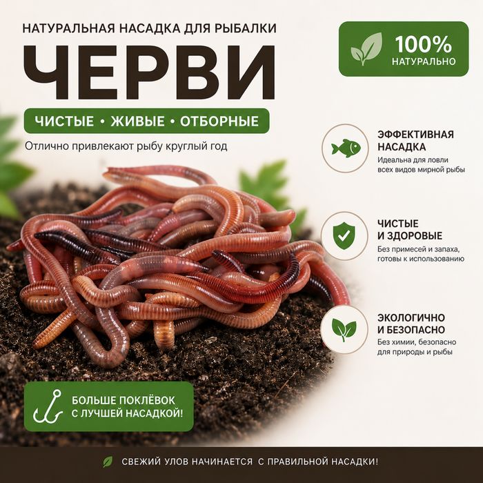 Черви рыболовные