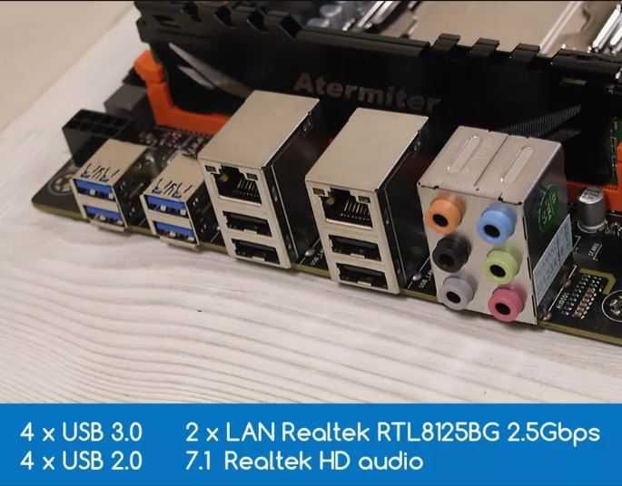 Huananzhi X99-F8D Plus + 2*Xeon E5-2696v4+64Gb DDR4 2400 + охлаждение
