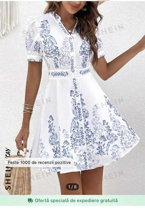 Rochie alba shein marimea 36