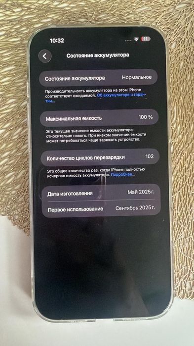 iPhone 16pro max 512 гб белый