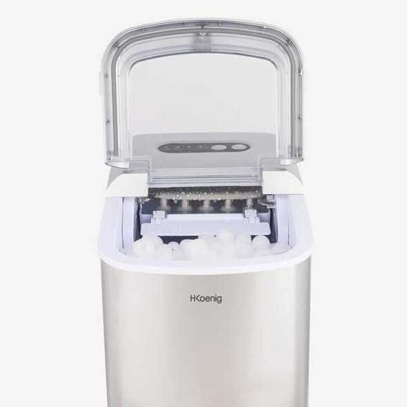 Masina de facut gheata cuburi, H.Koenig, KB14, 12 kg/24h, inox