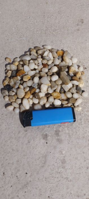 Галька морская кварцевая для аквариума