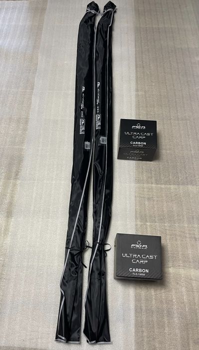 SET 2 Lansete FL Strategist 3.90m/3.75lbs+2 Mulinete FL 14000 New 2025