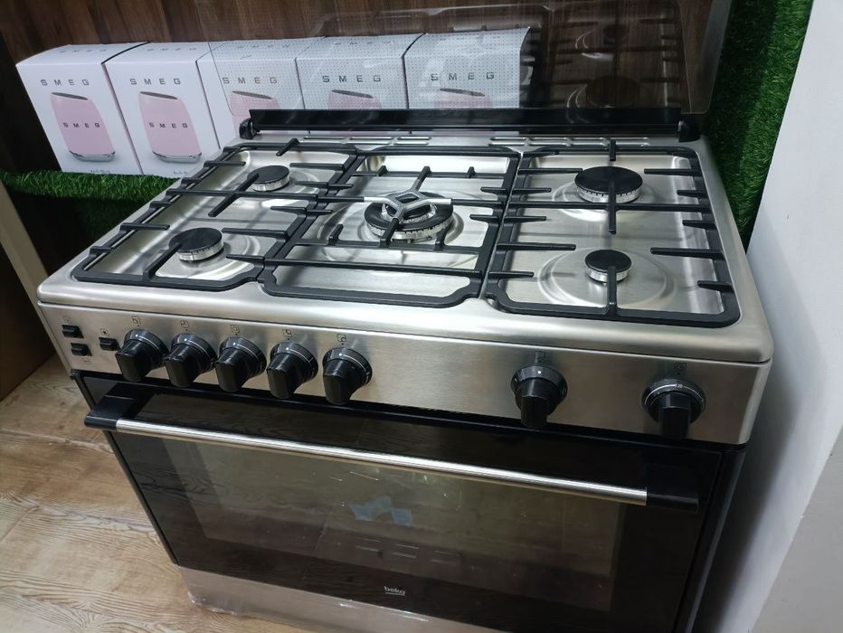 Газовая плита 5 канфорок beko + Доставкай 
Обсолютно Турецкий + Доста