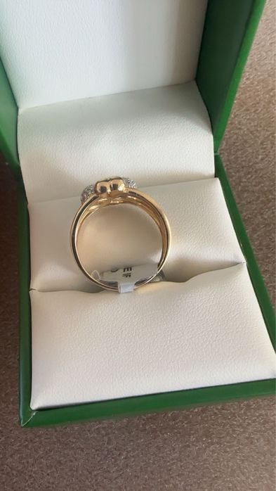 Vand inel din aur galben de 14k