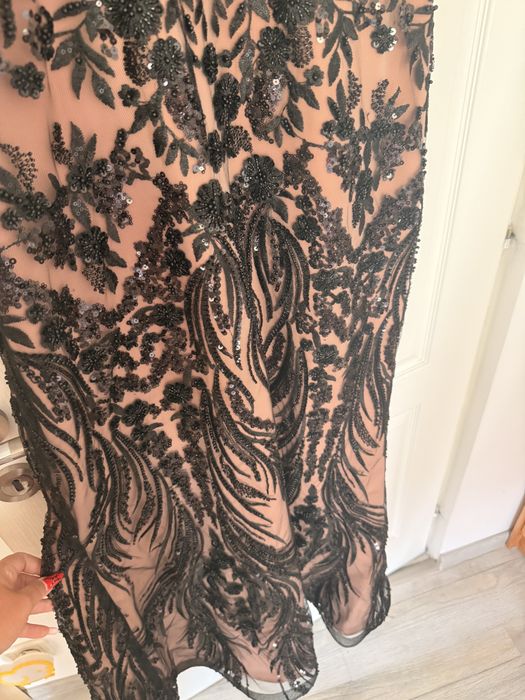 Rochie de seară Elegance mărimea 44 | Brodată cu mărgele și paiete | Gală, nuntă