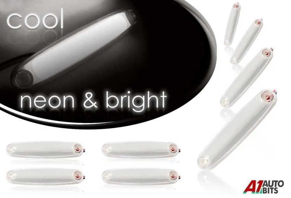 1бр. диодни  LED ЛЕД габарити НЕОН светлина 12-24V, 3 цвята