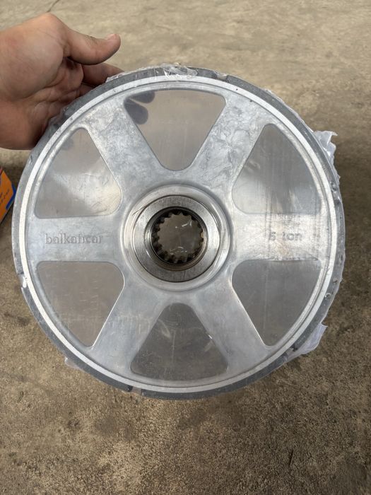 Тормозной вентилятор в сборе  для тельфера на двигатель 4,5квт 2/3.2т