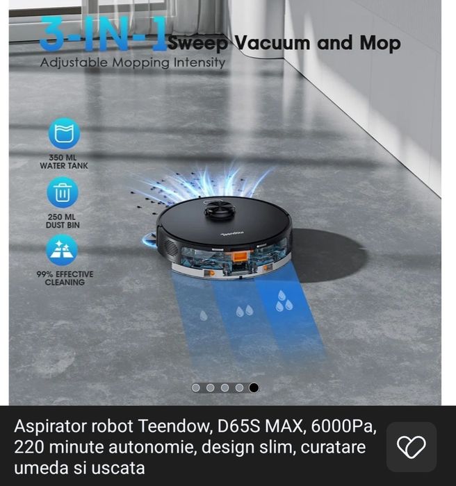 Aspirator robot inteligent