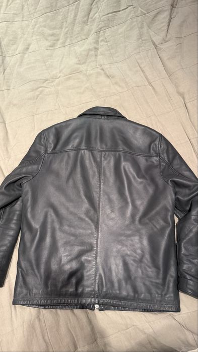Тъмно сиво зимно кожено яке.370 лв.XL р-р.