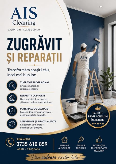Zugrăvit reparații finisari
