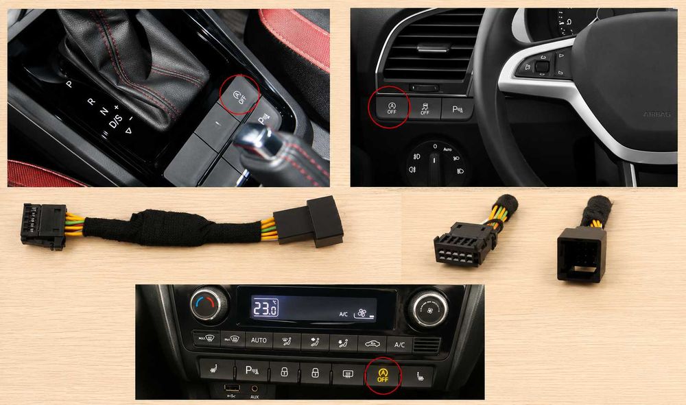 Dispozitiv Dezactivare sistem Start Stop automat pentru Skoda Rapid, Fabia și Scala, montaj fără modificarea instalației electrice