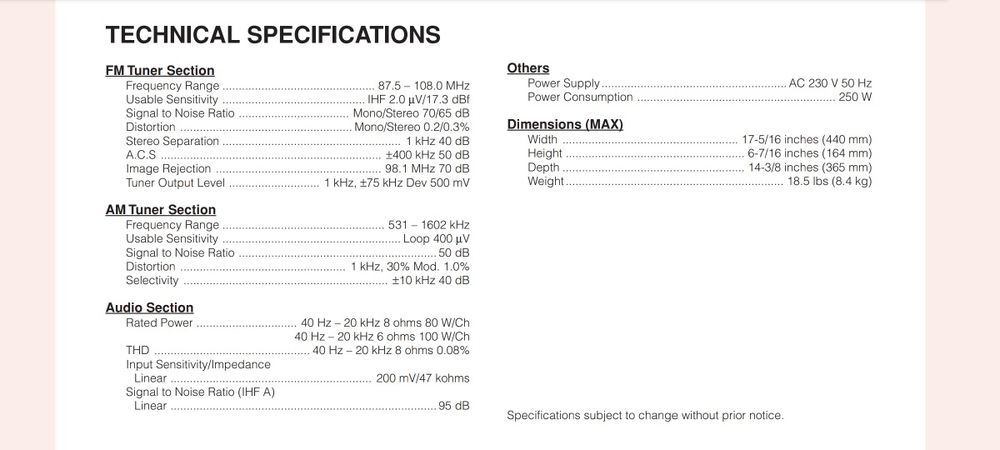 Vand amp Marantz SR4320