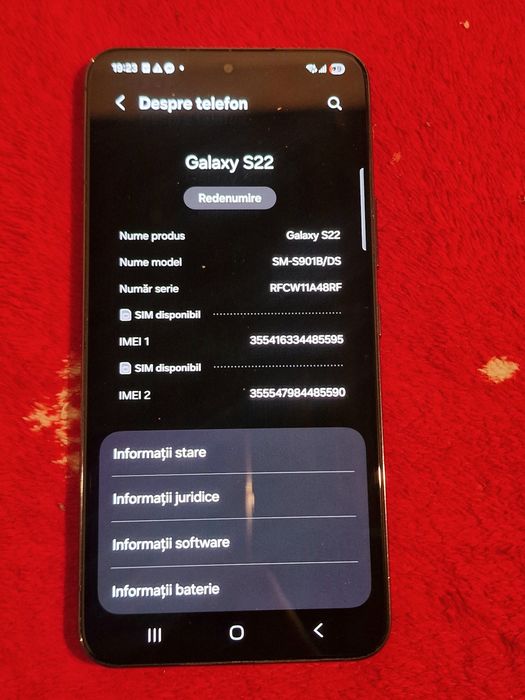 Vând s22 Black + husă