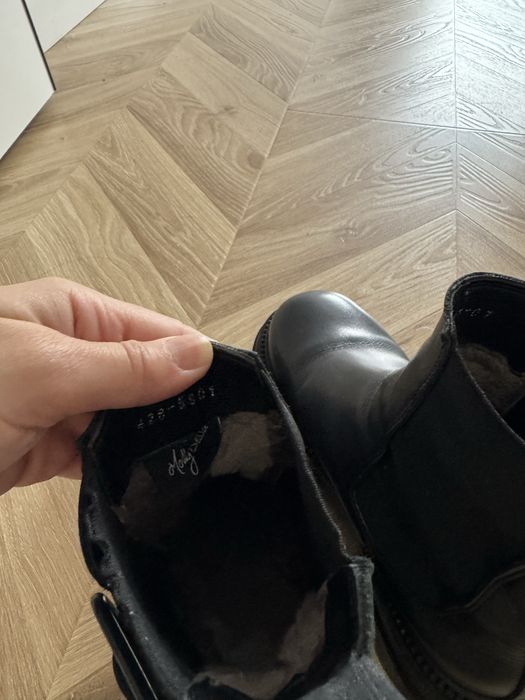 Ботинки кожаные зимние