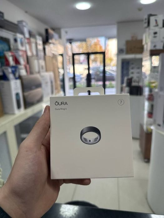 Умное кольцо Oura ring 4 Gold, Ceramic, Silver