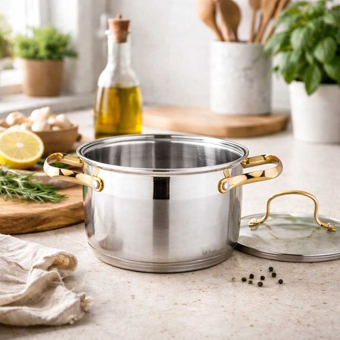 Комплект тенджери от неръждаема стомана