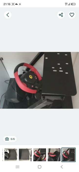 Vand volan Ferrari+scaun cu pedale
