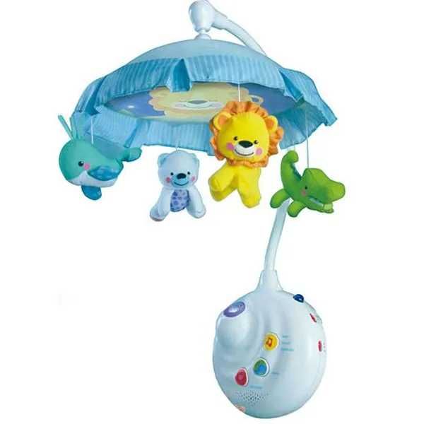 Музикална въртележка с проектор  Animals, Дистанционно управление