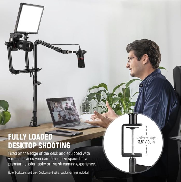 Стойка за бюро. Система. камера. Влог. продукти. гейминг. видео. фото.