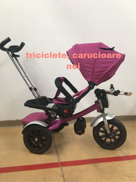 Triciclete noi moto cu pozitie somn, scaun rotativ ,muzica