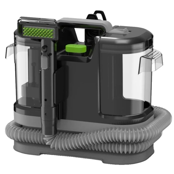 уред за пране на килими и тапицерии Bissell SpotClean ProHeat Advanced (модел 3924N), предназначен за ефективно отстраняване на упорити петна.