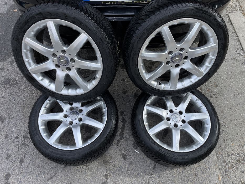 Mercedes джанти 17” C-class Ц-класа със зимни гуми Micheline Alpine 5