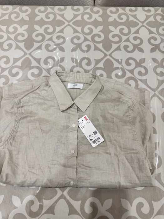 Рубашка uniqlo лен