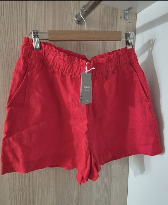 H&M нови панталонки , 100% лен