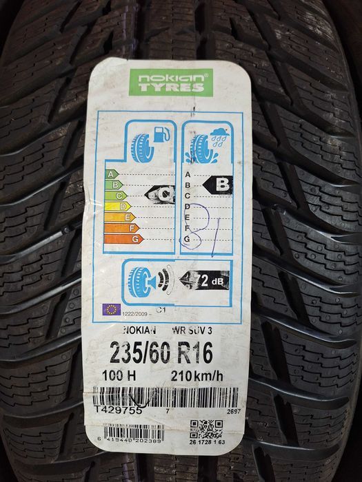 anvelope de iarna - 235/60/16 - nokian - noi - dot 2018 !