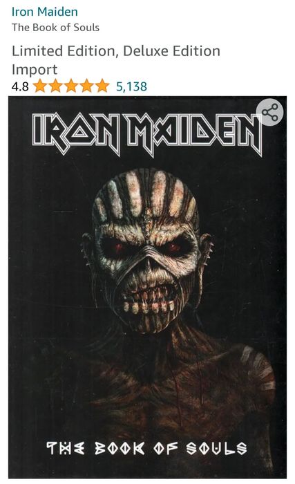 IRON MAIDEN 2  CD disk. Limited edition