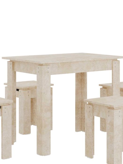 Комплект мебели - 1 стол и 4 стула AIKO | Mebel stol va 4 stul yangi