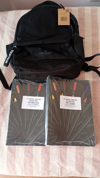 Rucsac Walker Alpha Nou cu 10 caiete studențești. Oferta!
