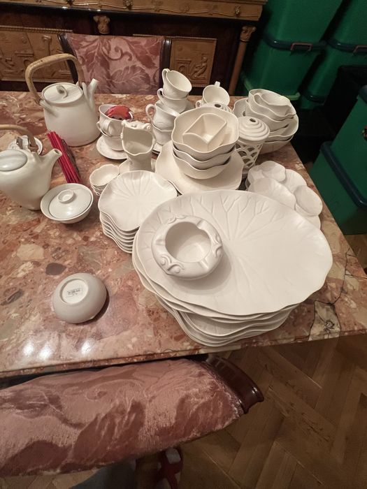 Столовый набор из костяного фарфора