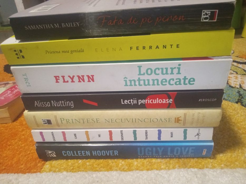 Lot 7 cărți "ugly love" "fata de pe peron",etc