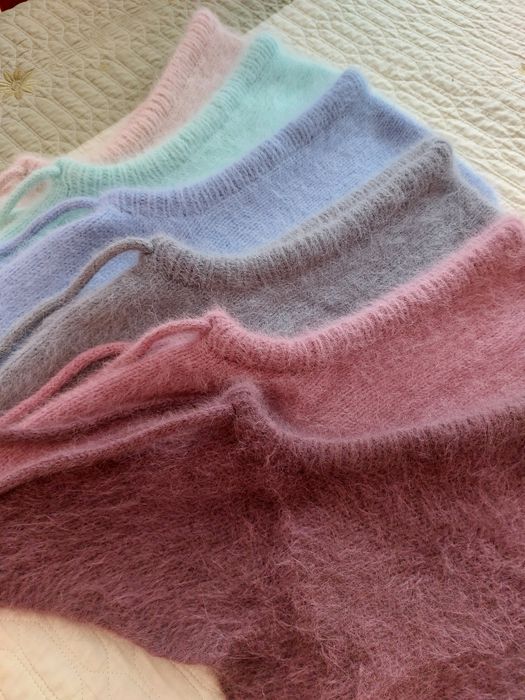 Капор тёплый из ангоры