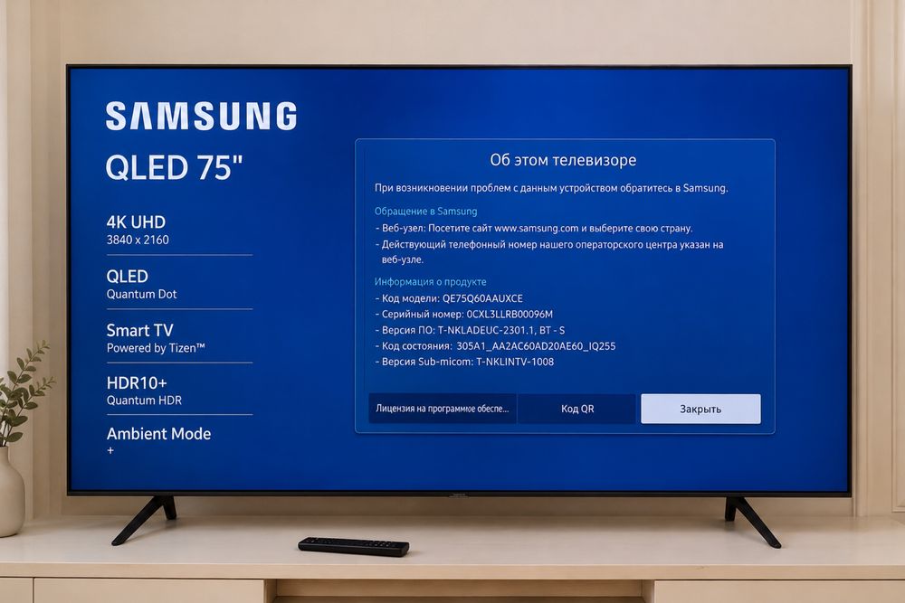 Телевизор Samsung QLED 75