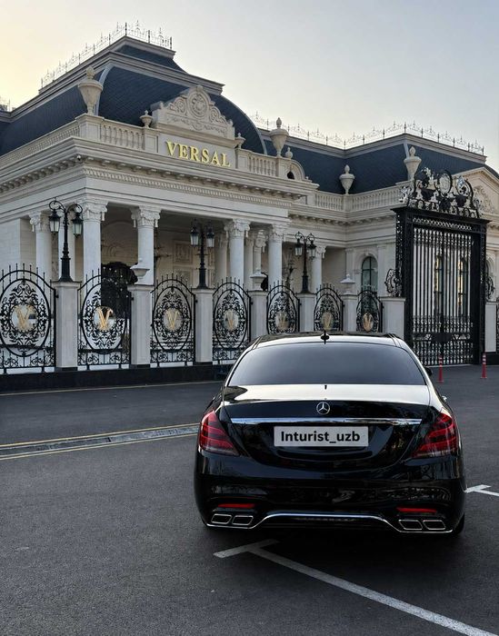 Mercedes-Benz W222 haydovchi bilan | Kortej | To'y | Aeroport | Kartej