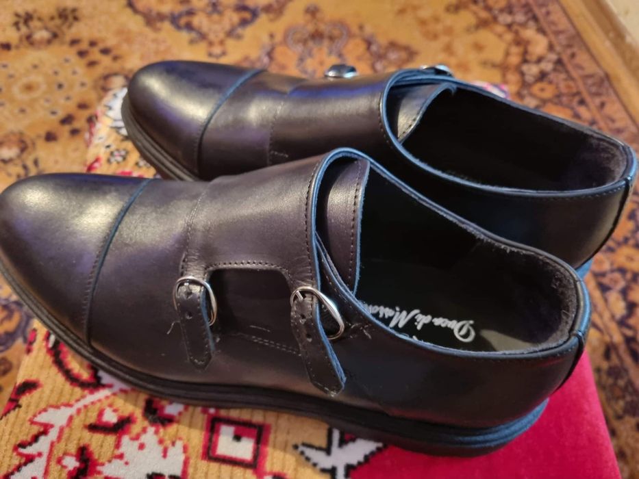 Pantofi Ducă di Morrone Mocasini Bărbați piele GULIANO 44 NEGRU