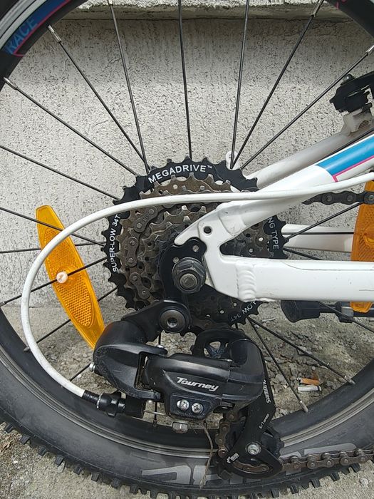Bicicleta copii CUBE RACE 200, aluminiu, 20 zoll, 7 viteze SHIMANO, alb