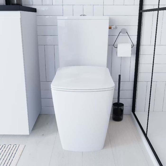 NOU - Set Vas WC Goodhome, ceramica, rimless, capac SoftClose