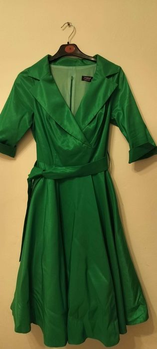 Rochie verde Unique primavara-toamna nr. 38