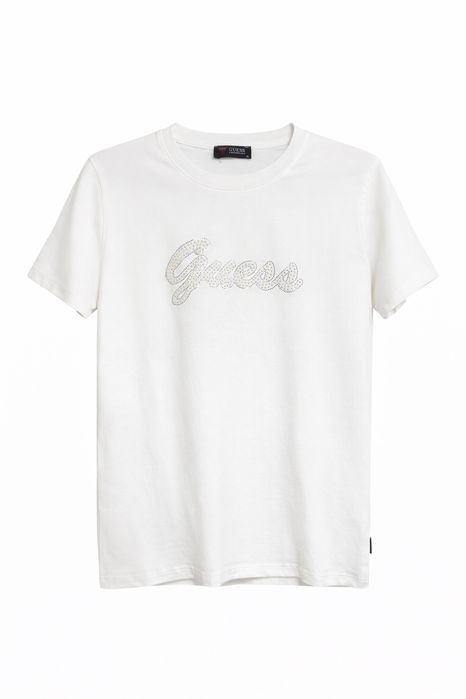 Бяла дамска тениска GUESS