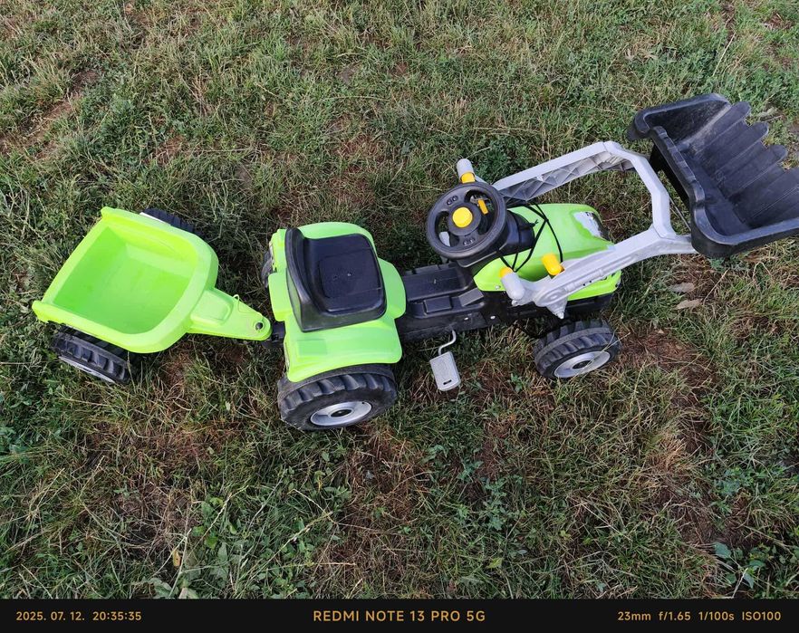 Tractor Smoby Farmer Max cu remorca, stare buna, foarte putin folosit