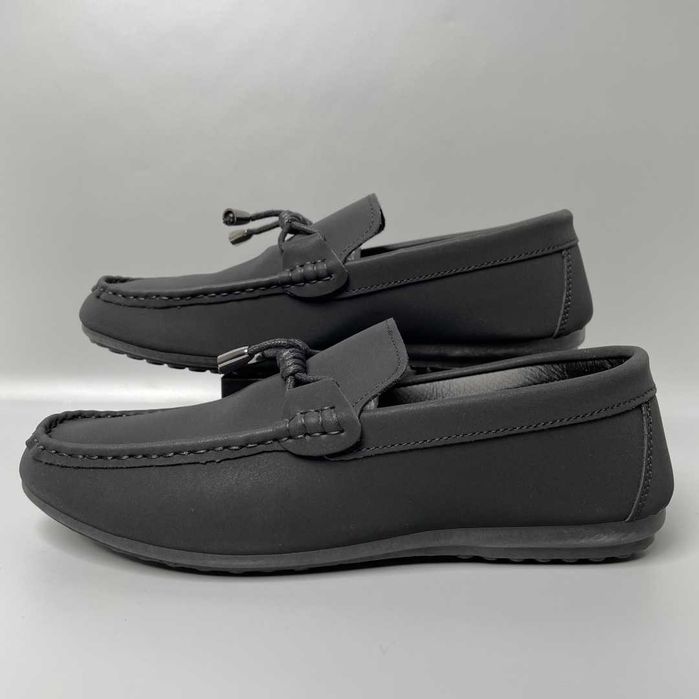 Мужские мокасины черные повседневные летние легкие knoten-DD-89-black