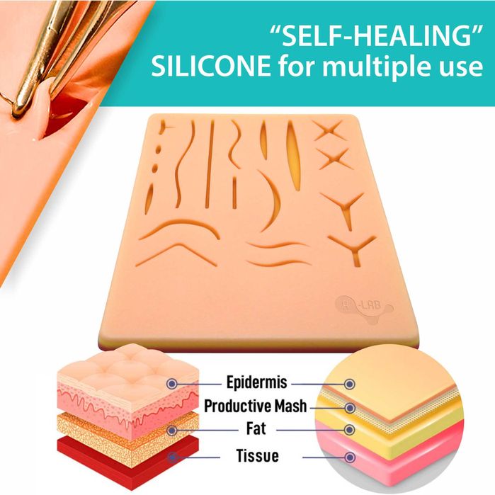 Хирургический тренажер для медиков. Hабор инструментов в одном кейсе.